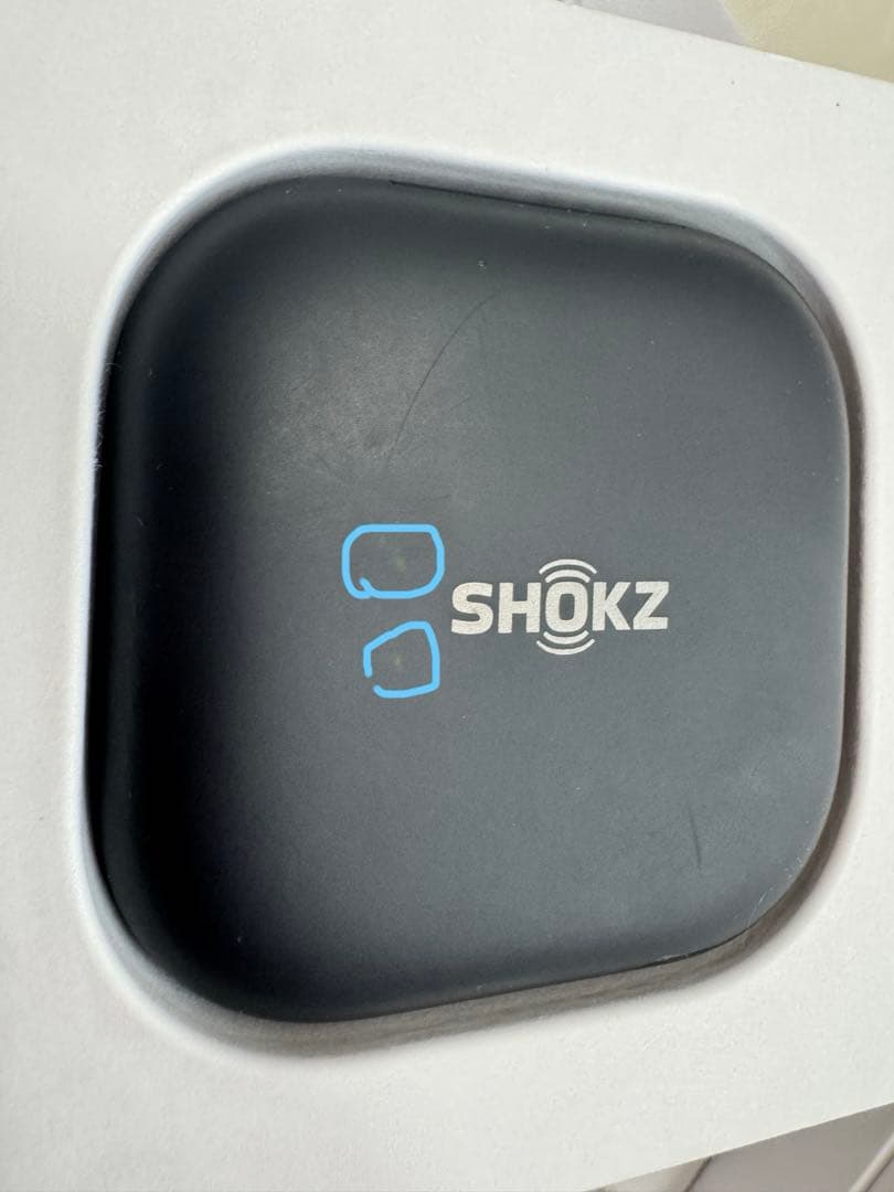 shokz オープンフィット　ワイヤレスイヤホン　　骨伝導　ブラック