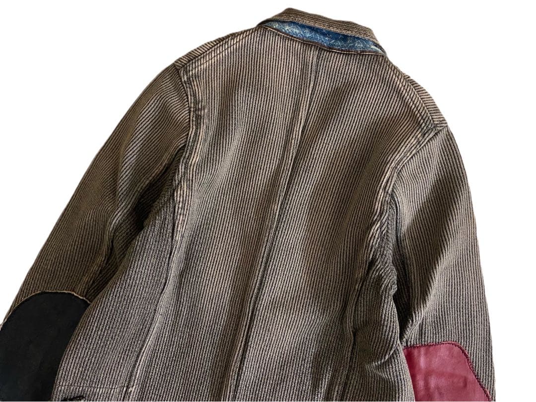 KAPITAL KOUNTRY 刺し子 加工 レザー パッチ ジャケット