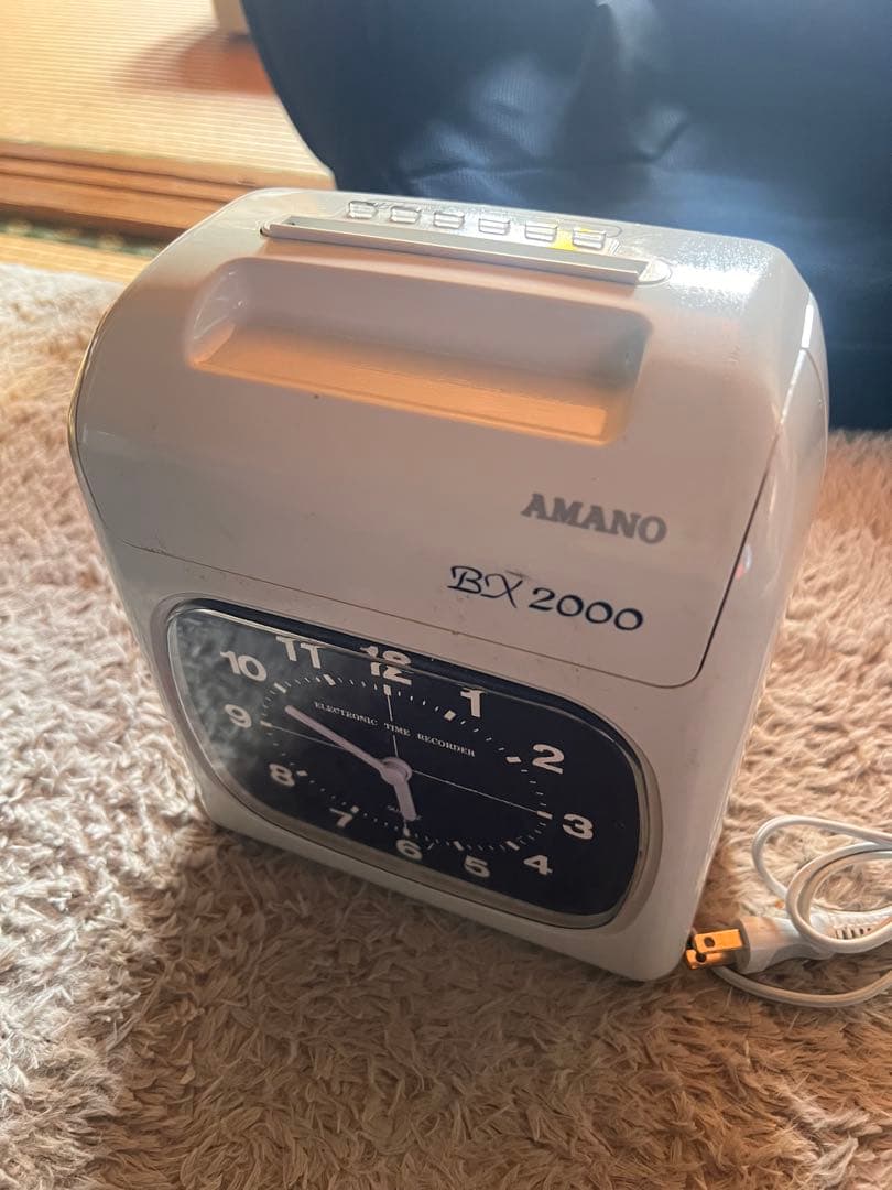 AMANO BX2000 電子タイムレコーダー 正常に動いてインクも濃いです