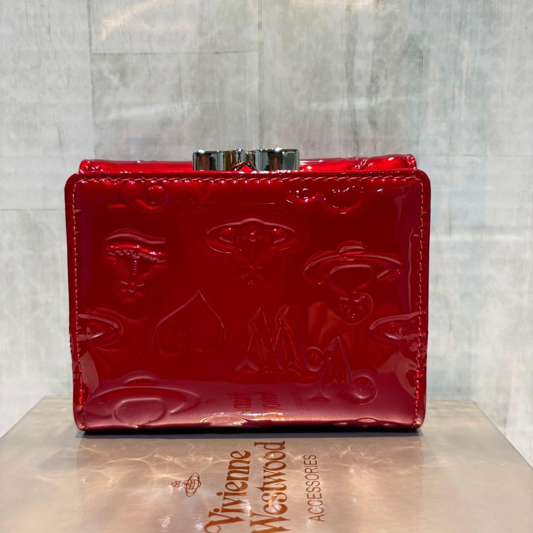 Vivienne Westwood 3つ折り財布 / エナメルレッド/人気
