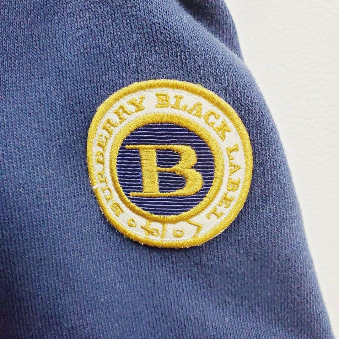 【希少】BURBERRY BLACKLABELマリンパーカー　金ボタン ワッペン