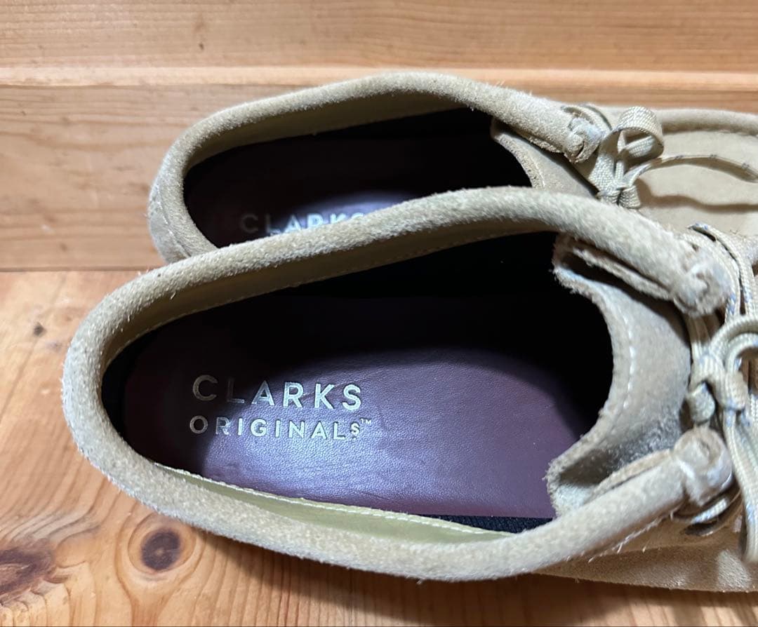 靴 Clarks wallabee GTX maple suede goretex