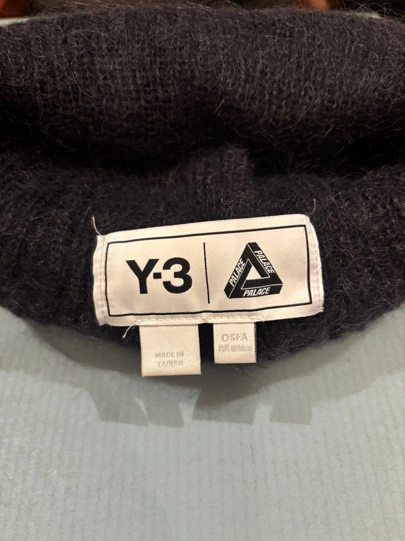 帽子 palace y-3 skull beanie black / white