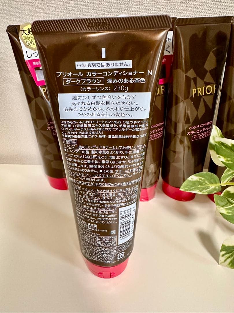 【新品未使用】プリオール　カラートリートメント ダークブラウン 230g