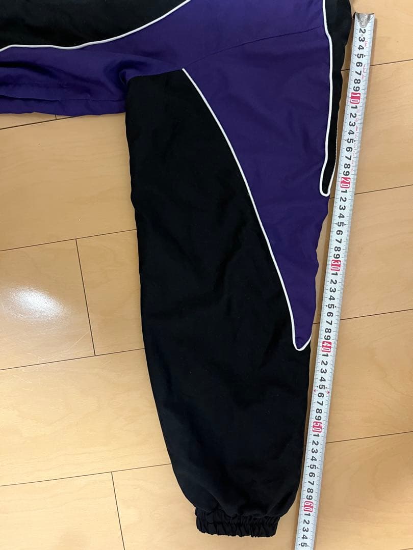 NFL レイブンズ ナイロンプルオーバー XL 黒紫 90s 古着 ストリート
