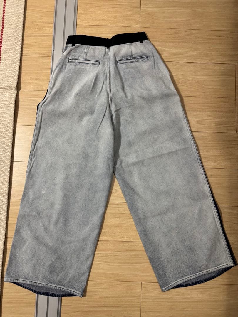 【ペアコ】アダムエロペ　【サステナブル】ドレスデニムパンツ