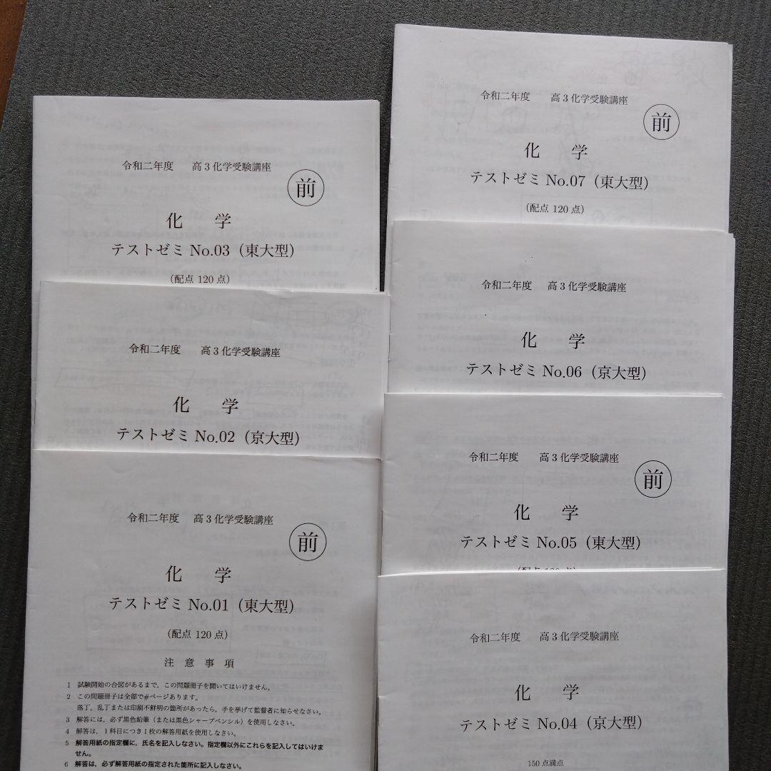 鉄緑会大阪校　高3化学　2020年度　演習用プリント