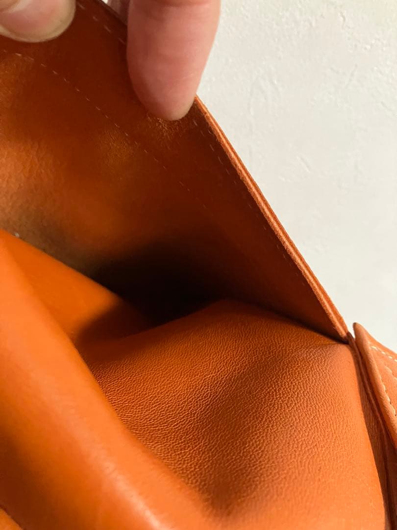 値下げ中CHAPAL チャパル　シャパル　シャパール　エルメス　オレンジレザー
