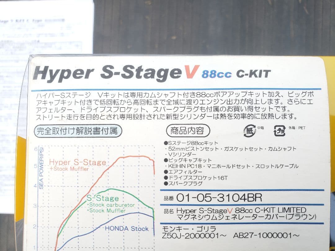 新品未使用モンキー12V武川ハイパーSステージV88ccキャブ付き希少廃盤？