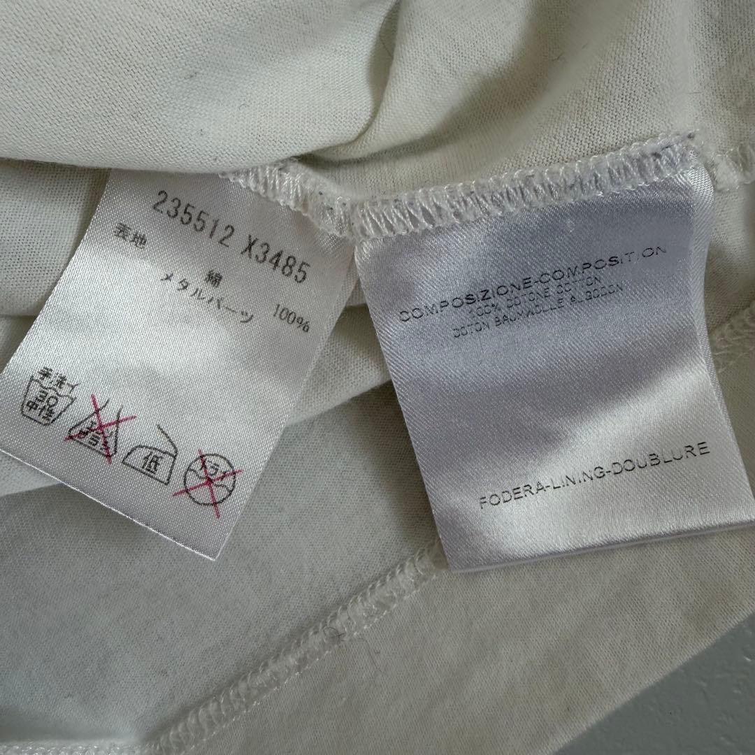 レア✨正規品✨グッチ　Tシャツ　カットソー　ドローコードネック　ホワイト　白