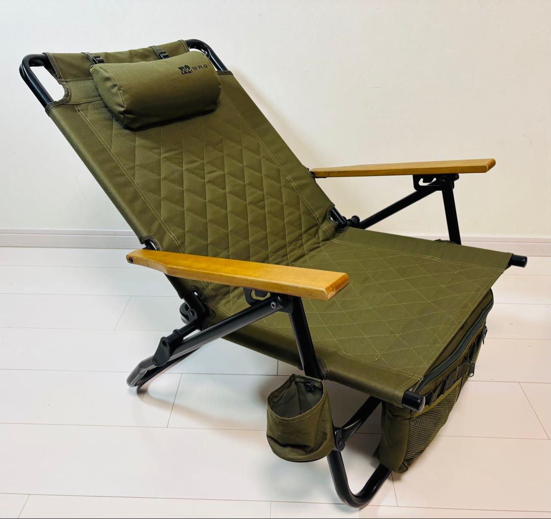 WAQ Reclining Low Chair オリーブ