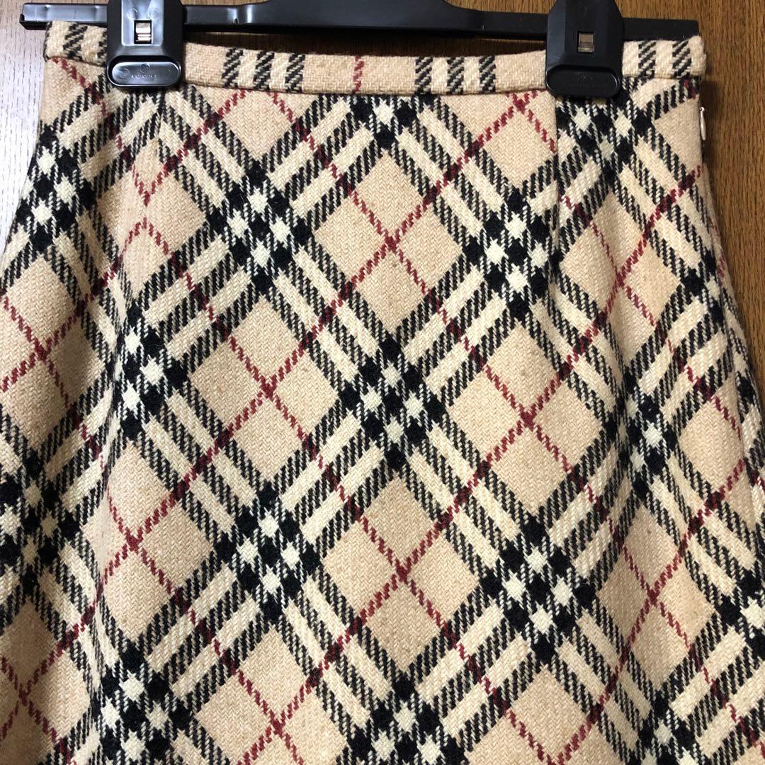 【未使用】⭐️Burberryバーバリー⭐️スカート⭐️40号⭐️ロング丈⭐️三陽商会⭐️