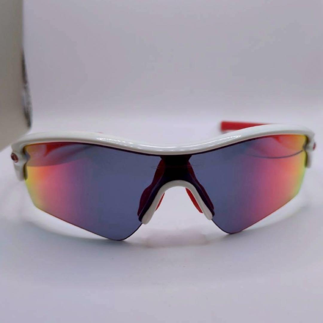 オークリー OAKLEY スポーツサングラス レーダーロックパス　赤　ホワイト