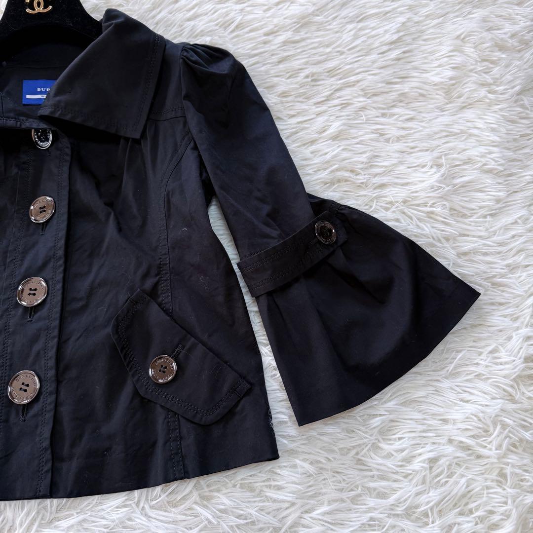 美品　BURBERRY BLUE LABEL ショートトレンチ　ビッグボタン
