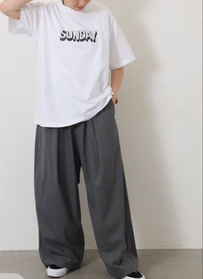25SS ジャーナルスタンダード ラックス　SUNDAY プリントT