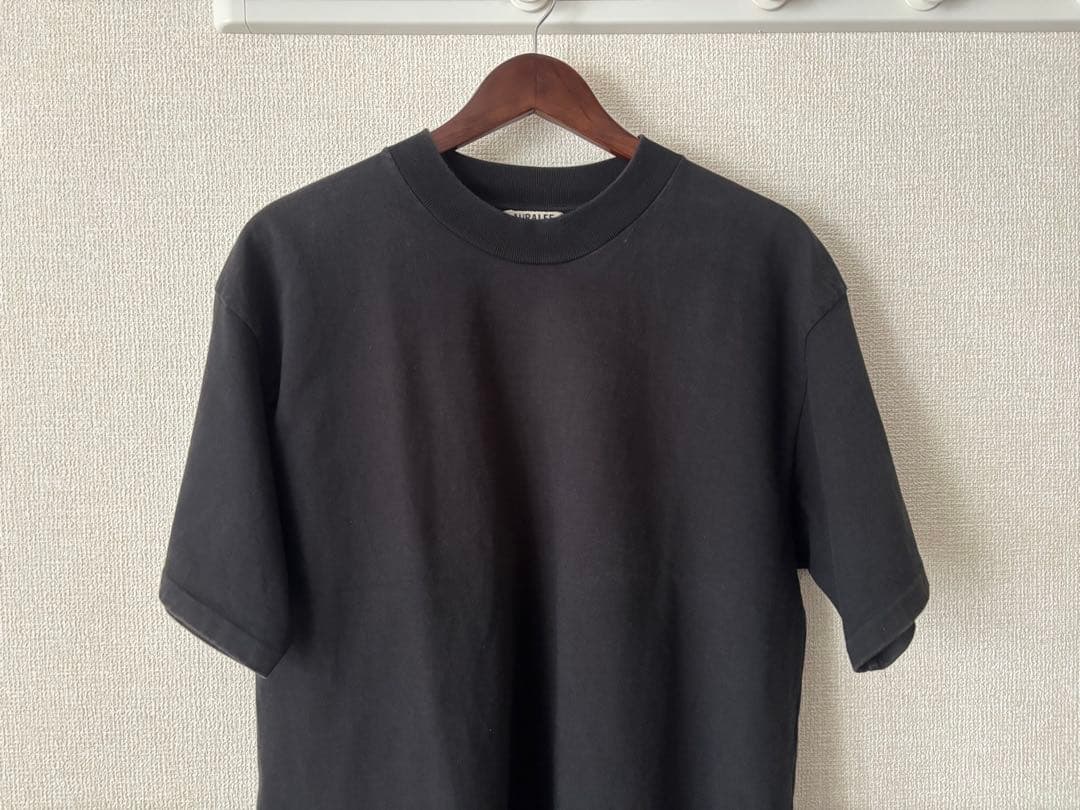 トップス AURALEE stand up tee size3 black