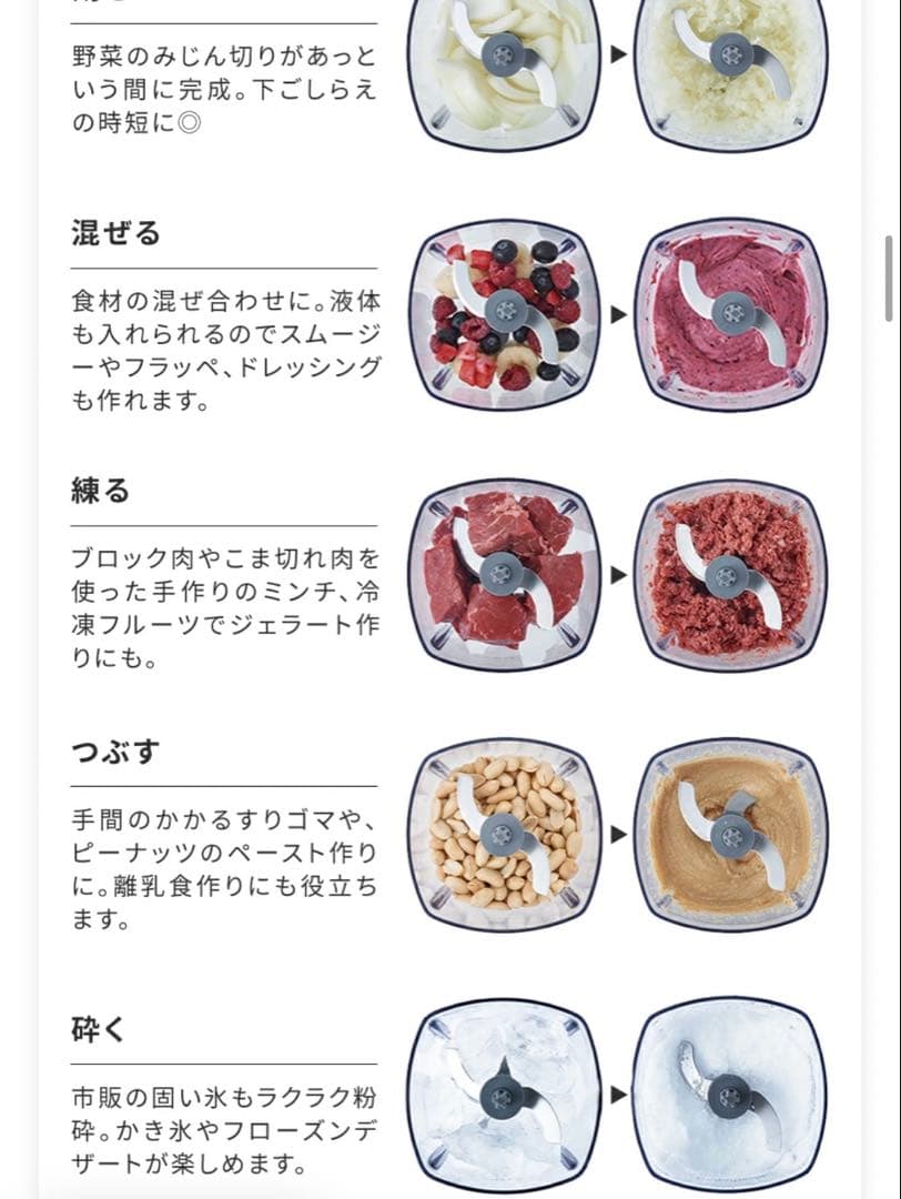 recolte RCP-3 プロセッサー レコルト ブレンダー 500ml