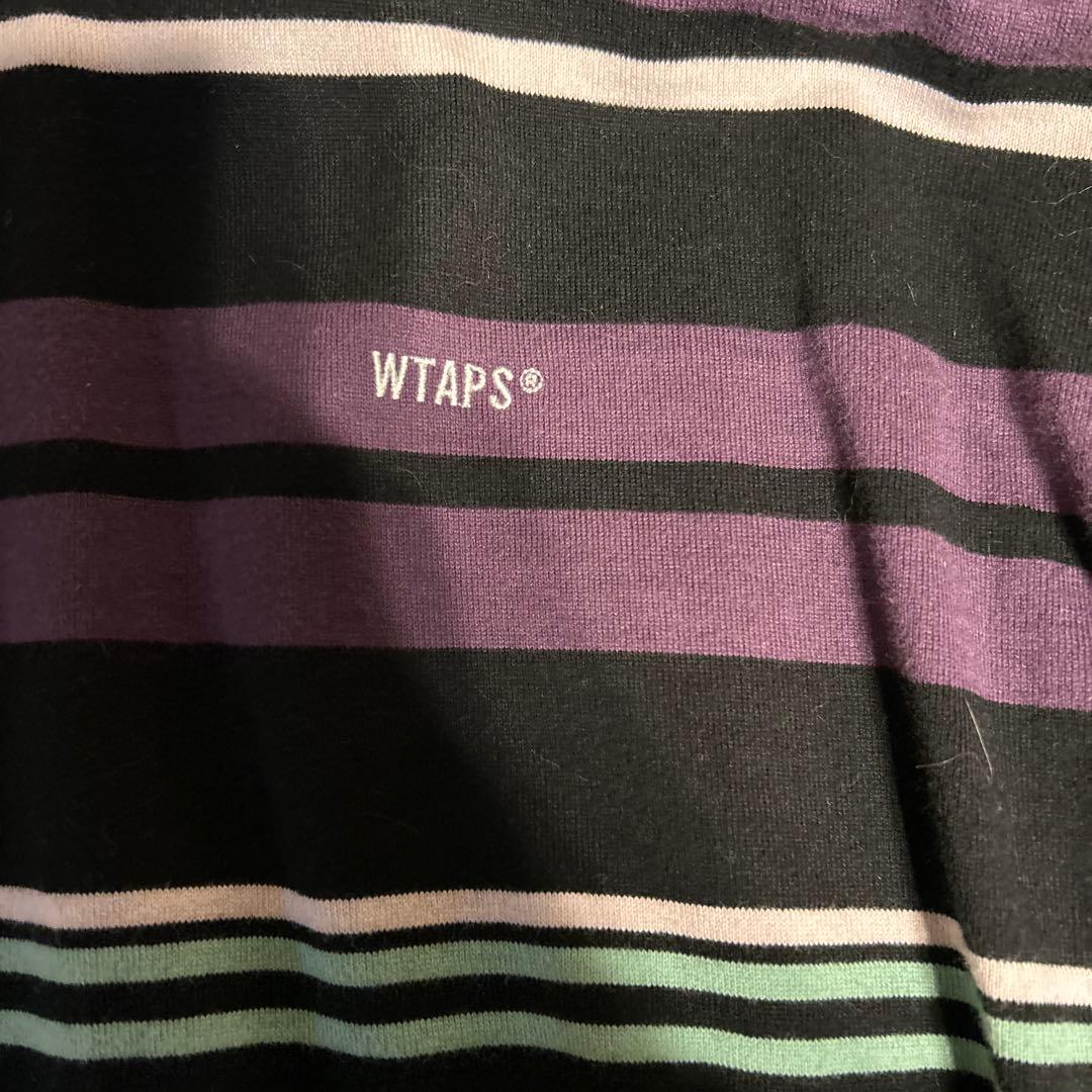 WTAPS ストライプロングスリーブTシャツ