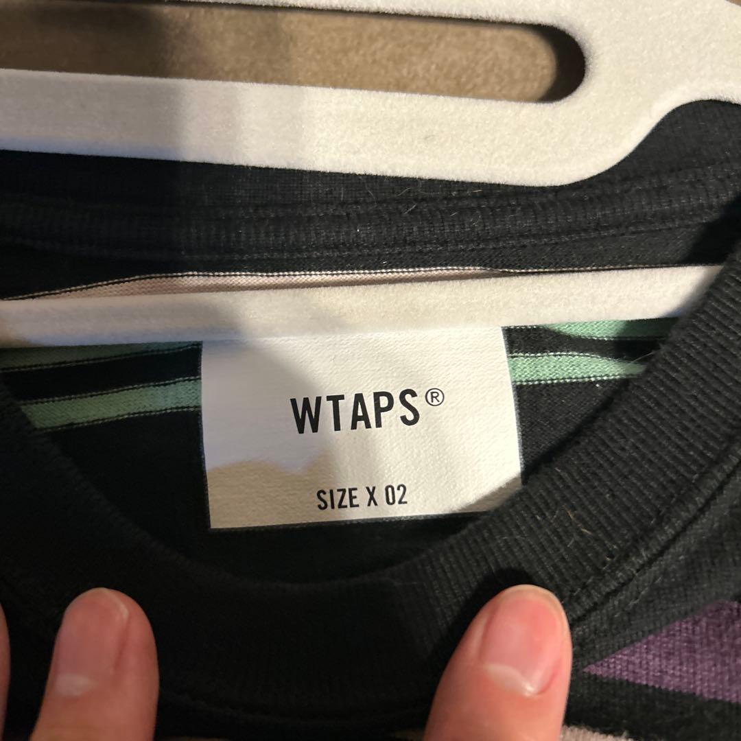 WTAPS ストライプロングスリーブTシャツ