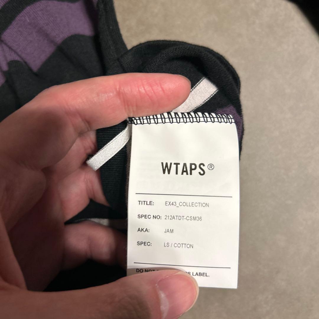 WTAPS ストライプロングスリーブTシャツ