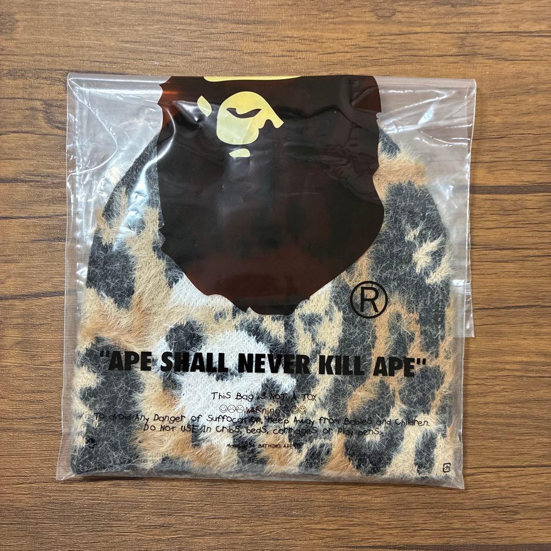 帽子 25AW BAPE WILD LEOPARD APE FACE KNIT CAP