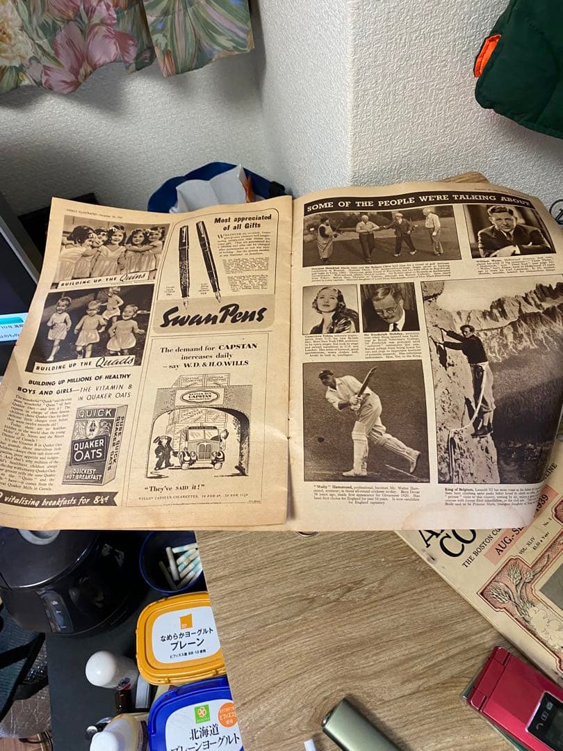 アンティーク英国雑誌Weekly Illustrated 1937レア貴重当時物