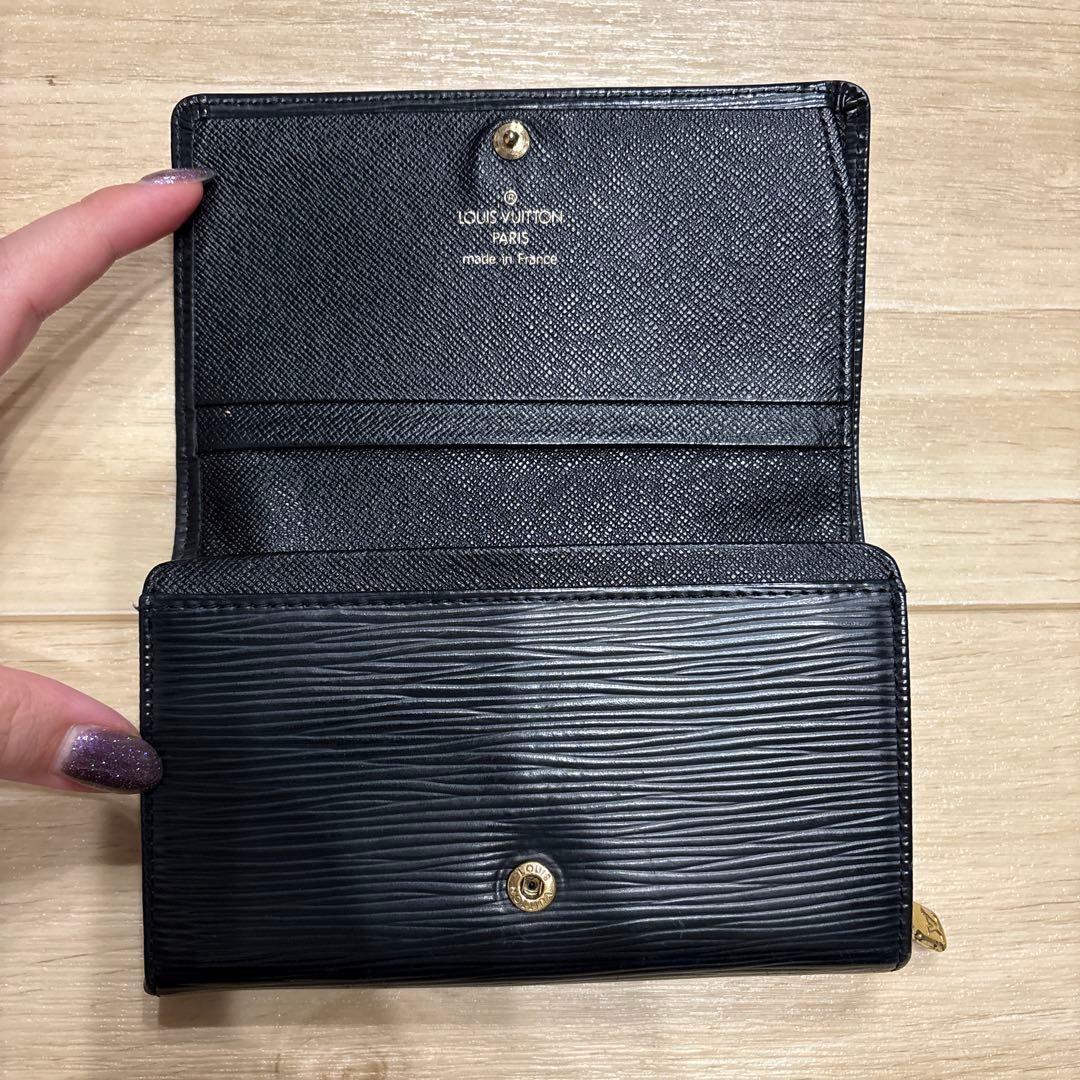 専用Louis Vuitton 財布 エピ ポルトフォイユ トレゾール ノワール