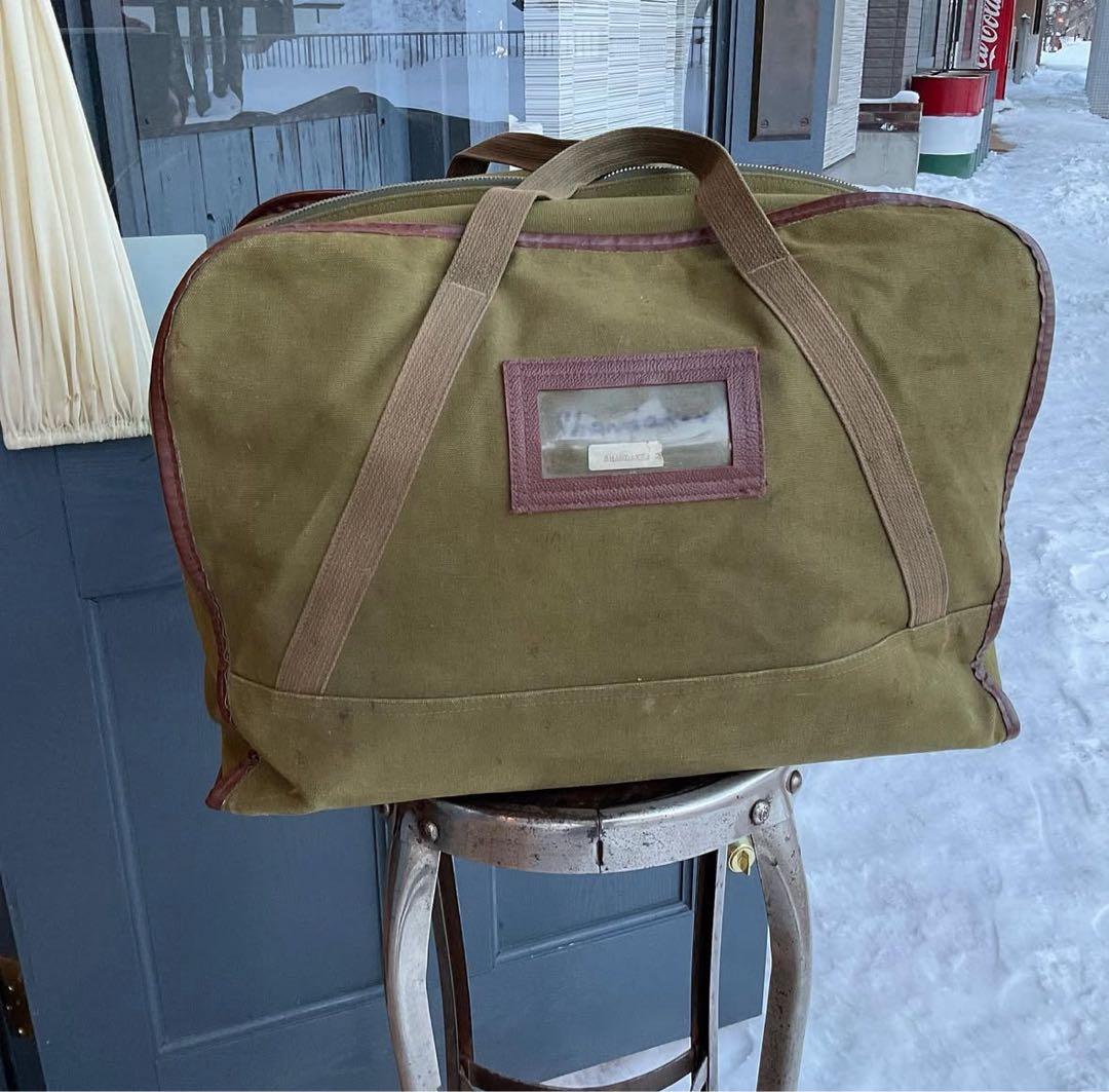 バッグ 30's~ canvas duffle bag w/ old Talon zip