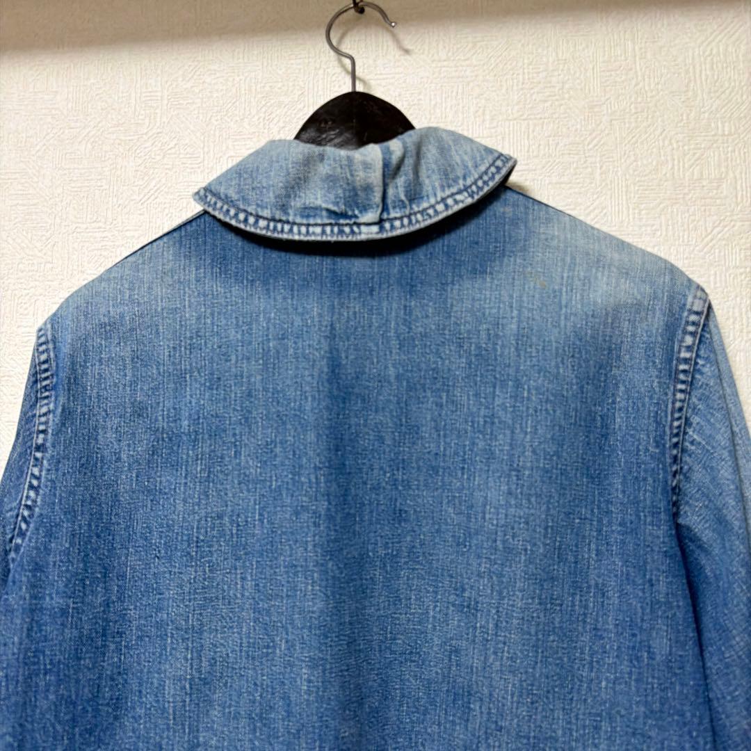 v*0様 40s us navy ショールカラー　デニムジャケット　ヘチマ襟　セ