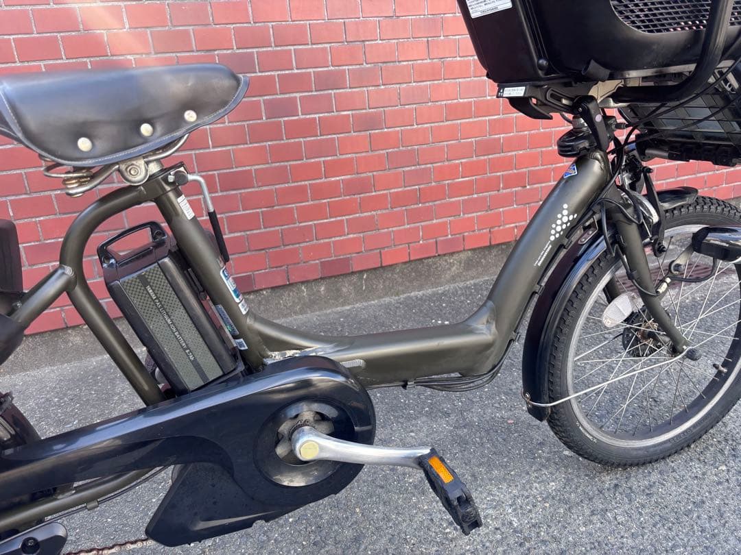 BRIDGESTONE 電動アシスト自転車 チャイルドシート付きカーキー色