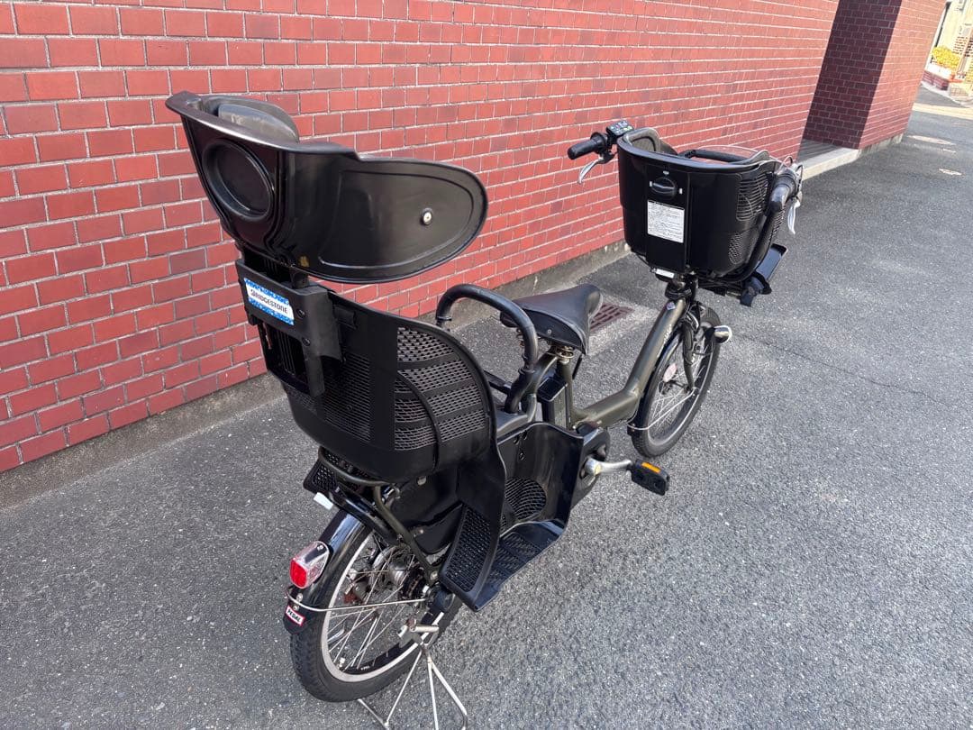 BRIDGESTONE 電動アシスト自転車 チャイルドシート付きカーキー色