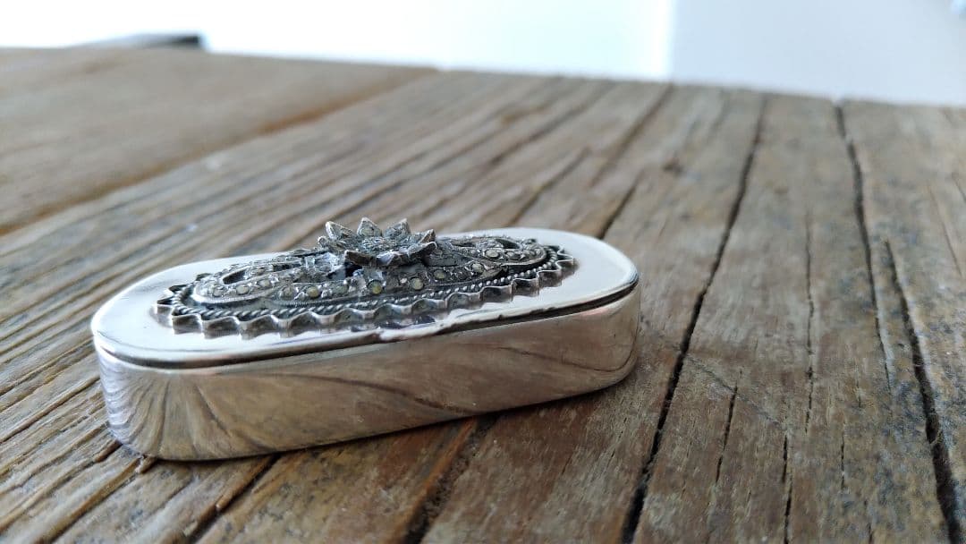 Sterling Silver Pill Box シルバーピルケース
