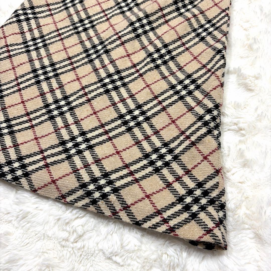 美品 BURBERRY LONDON ノバチェック ウール ロングスカート