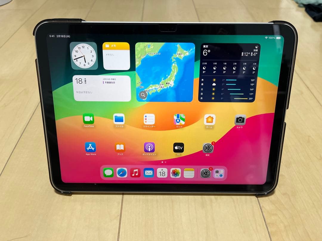 Apple iPad (第10世代) シルバー本体 64GBWiFi ケース付き