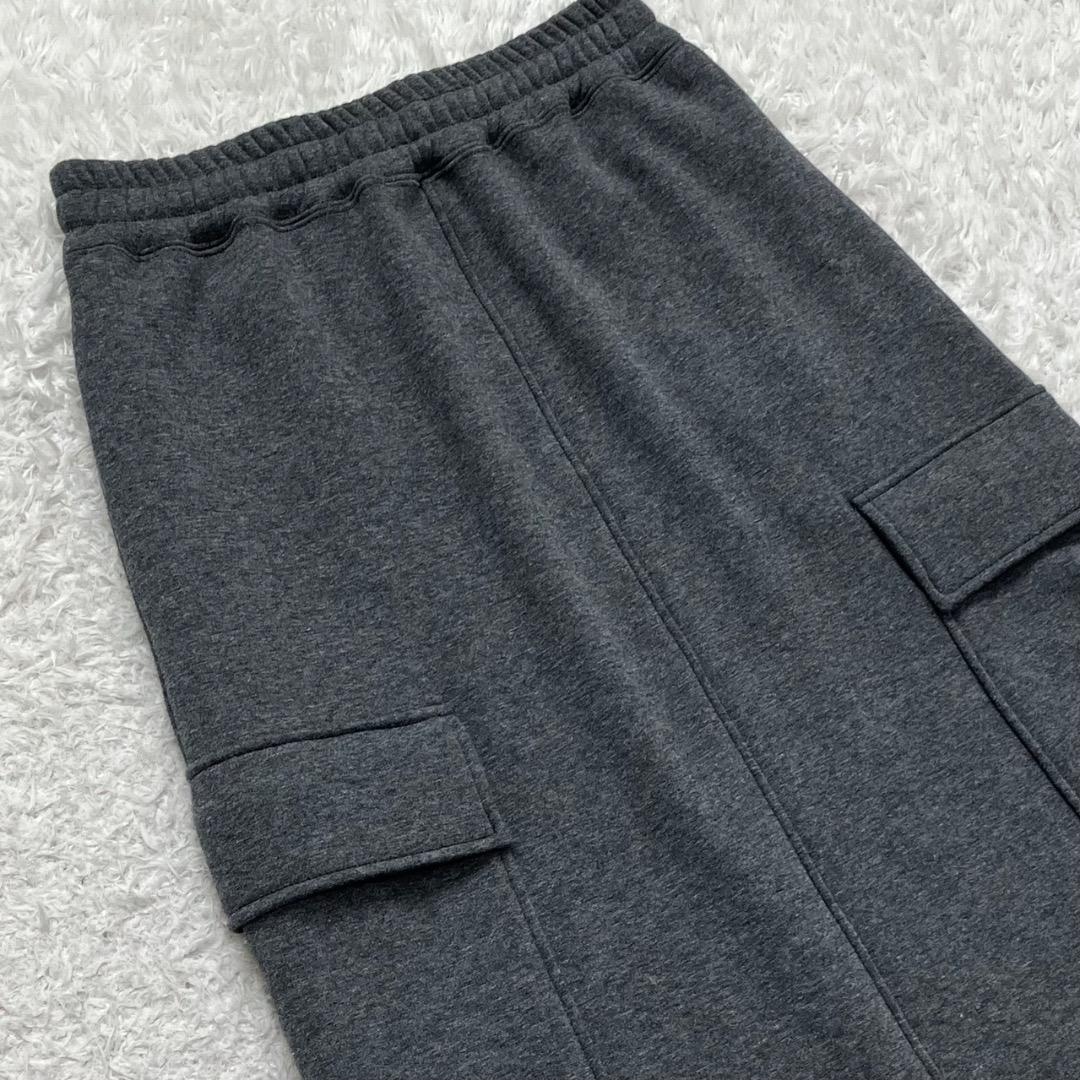 25AW✨未使用級✨AP STUDIO ウォームスウェットカーゴスカート グレー