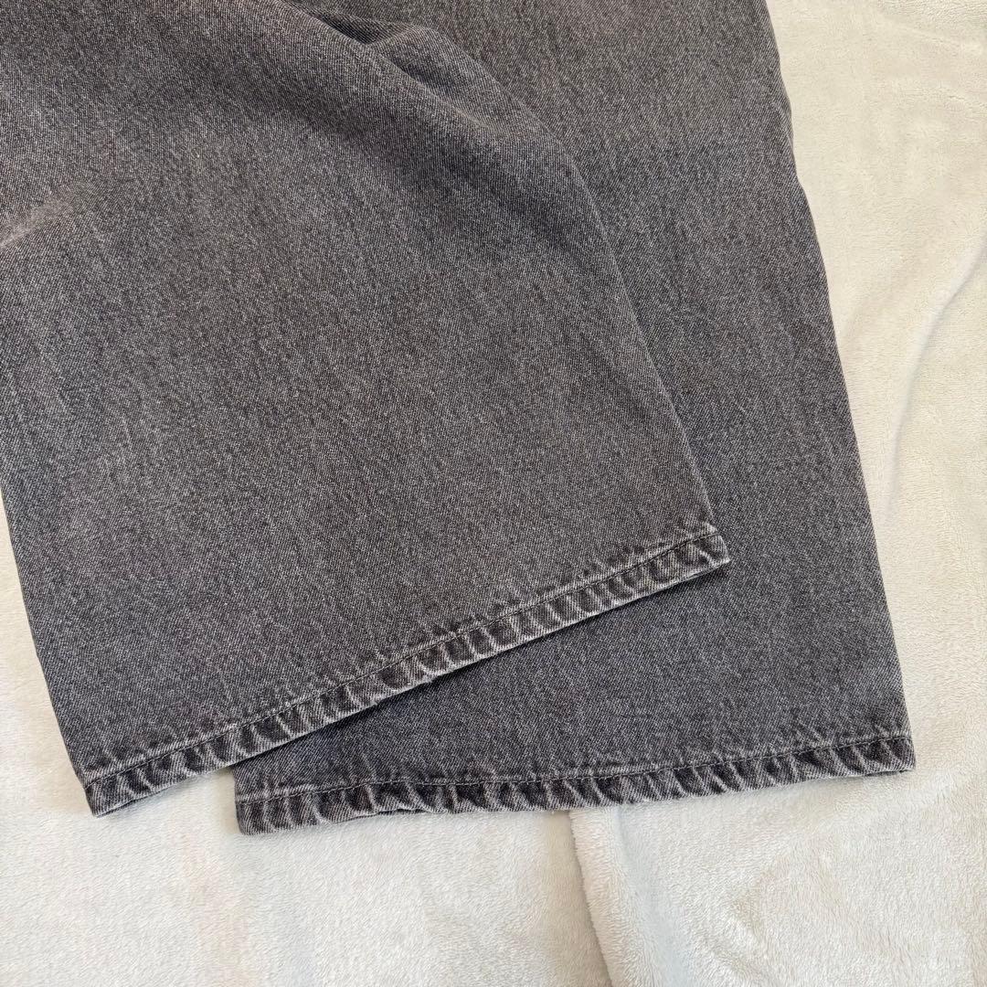 AMERI BACK WARDS WIDE DENIM 　Ｍ　アメリ ブラック