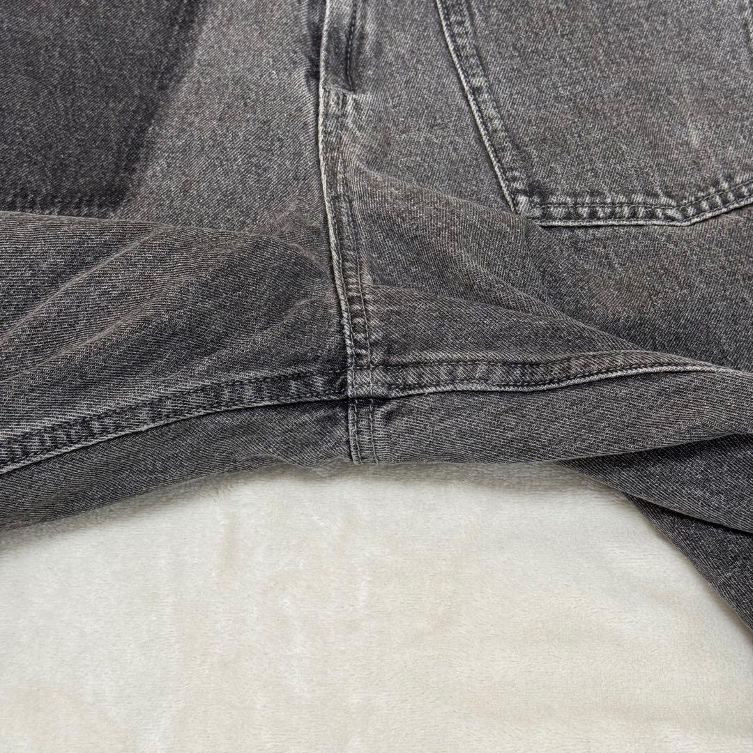AMERI BACK WARDS WIDE DENIM 　Ｍ　アメリ ブラック