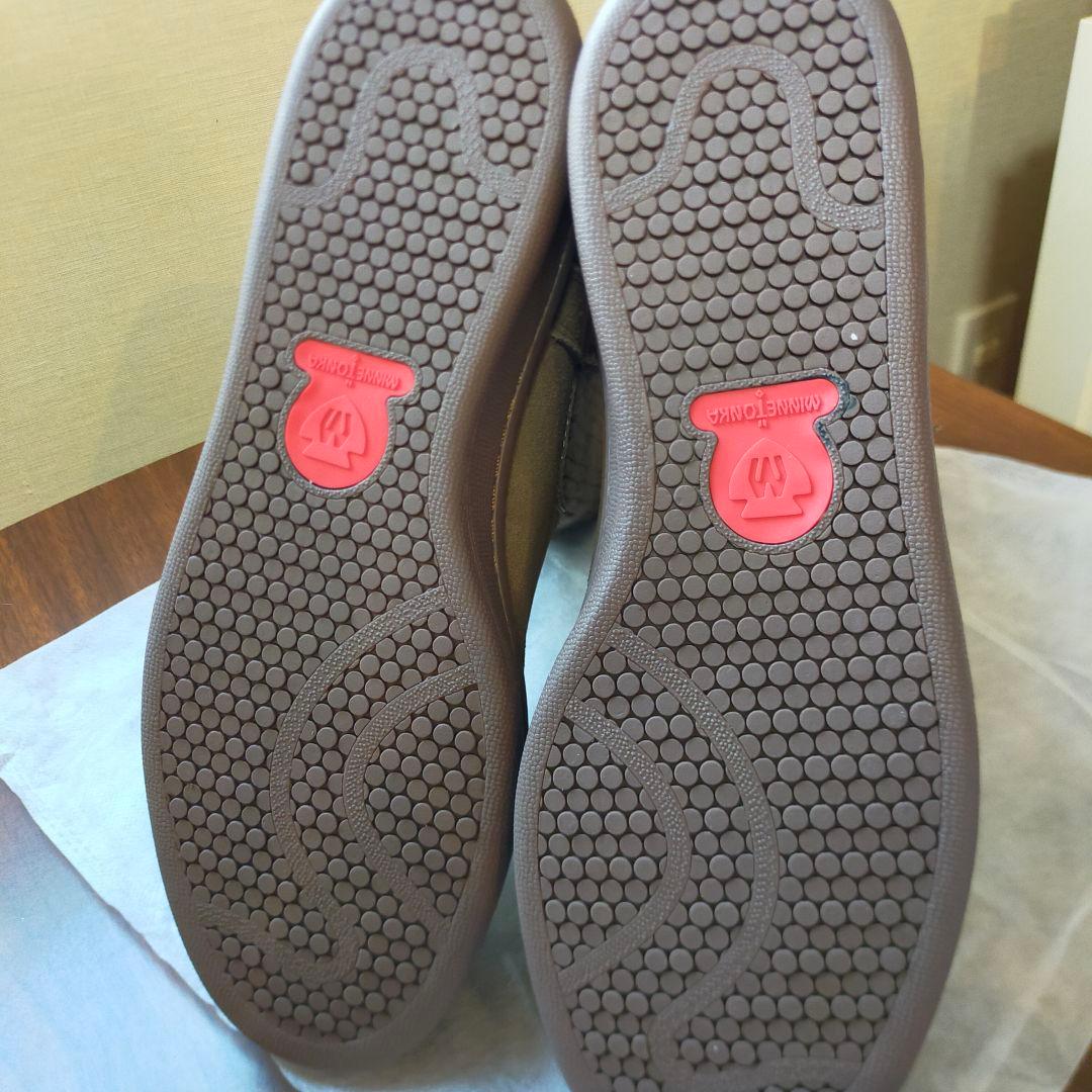 Minnetonka ミネトンカ リブニットブーツ 24.5cm定価15950円