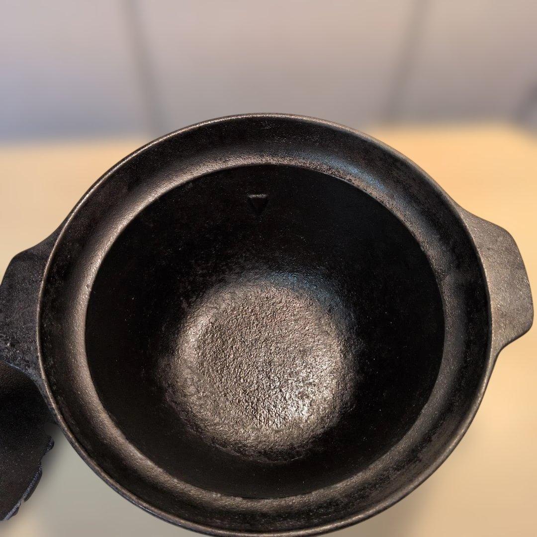 南部鉄器　盛栄堂　3合炊き鉄釜