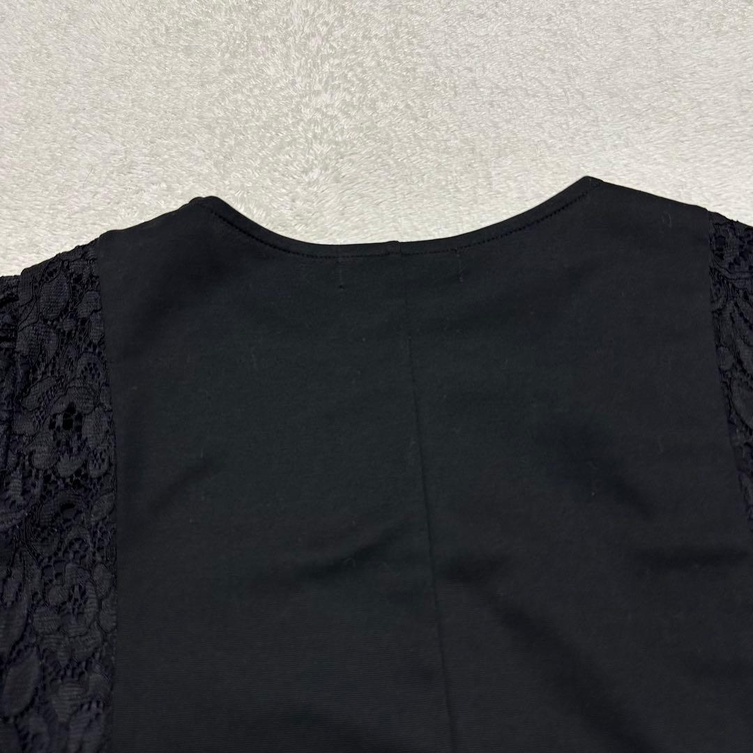 極美品　23SS M'S GRACY サイドレースカットソーチュニック　リボン