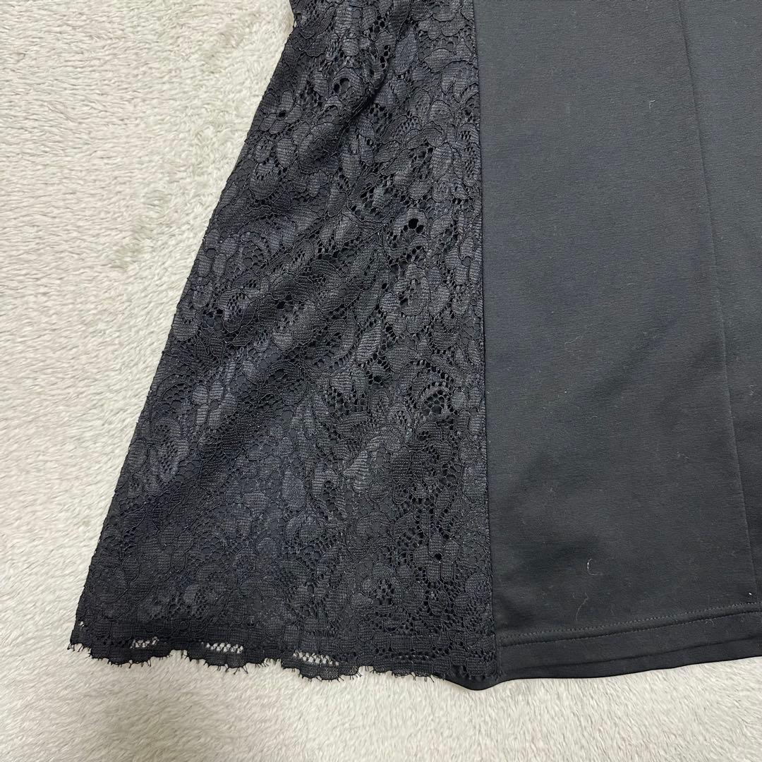 極美品　23SS M'S GRACY サイドレースカットソーチュニック　リボン