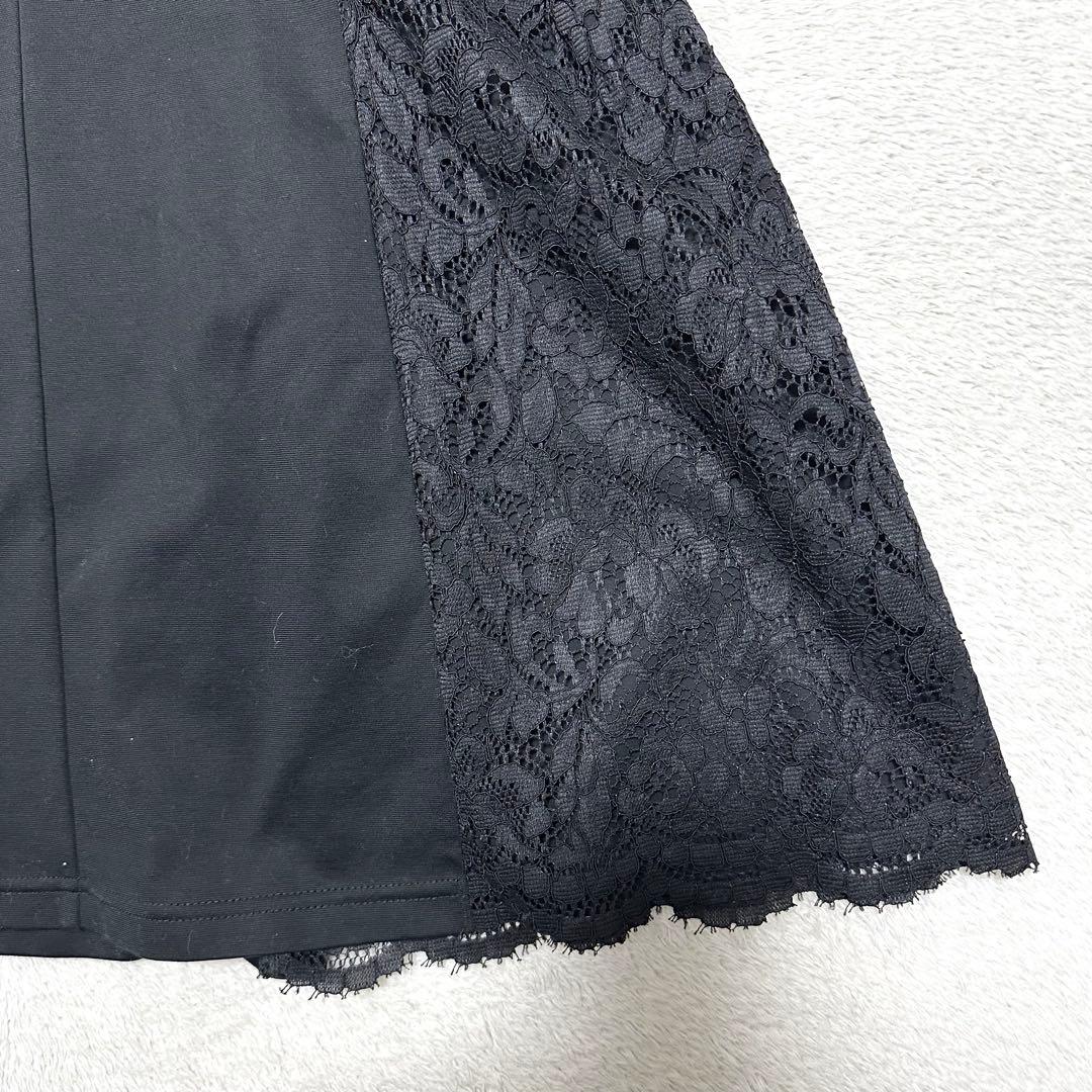 極美品　23SS M'S GRACY サイドレースカットソーチュニック　リボン