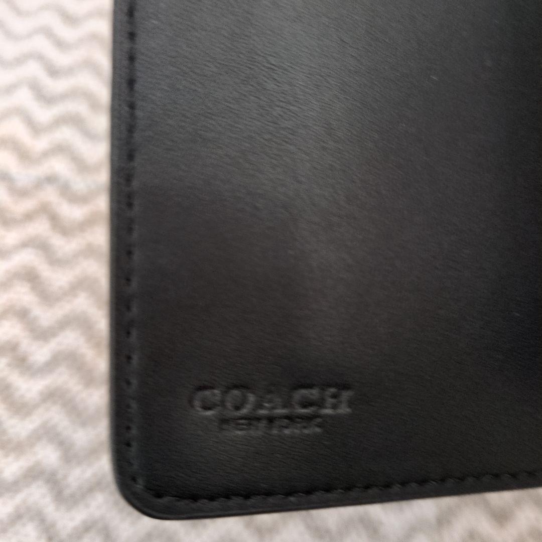 新品・未使用　COACH ミディアム ウォレット シグネチャー　ダークブラウン