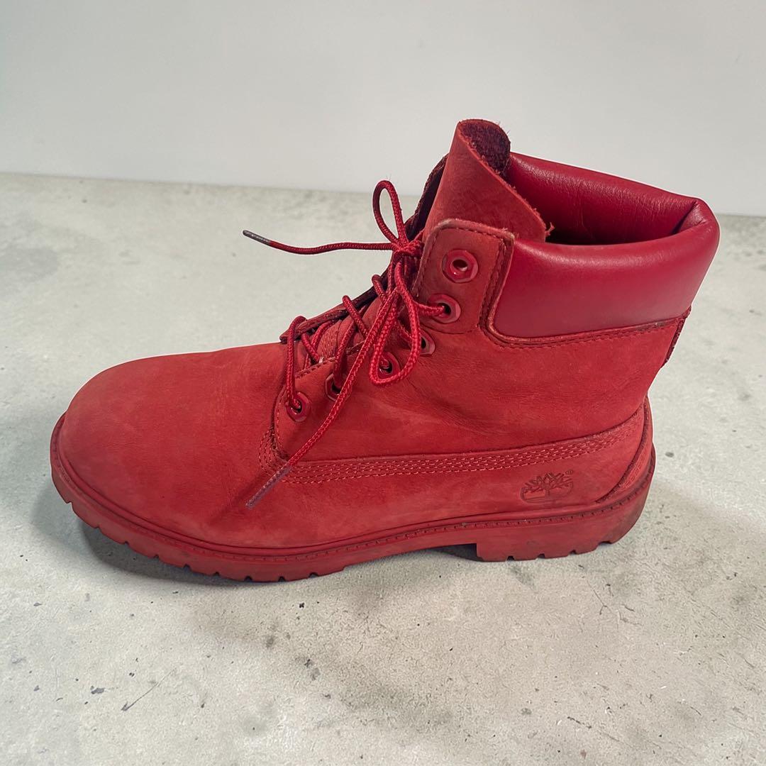 【4/4まで】 Timberland ティンバーランド プレミアムブーツ 赤