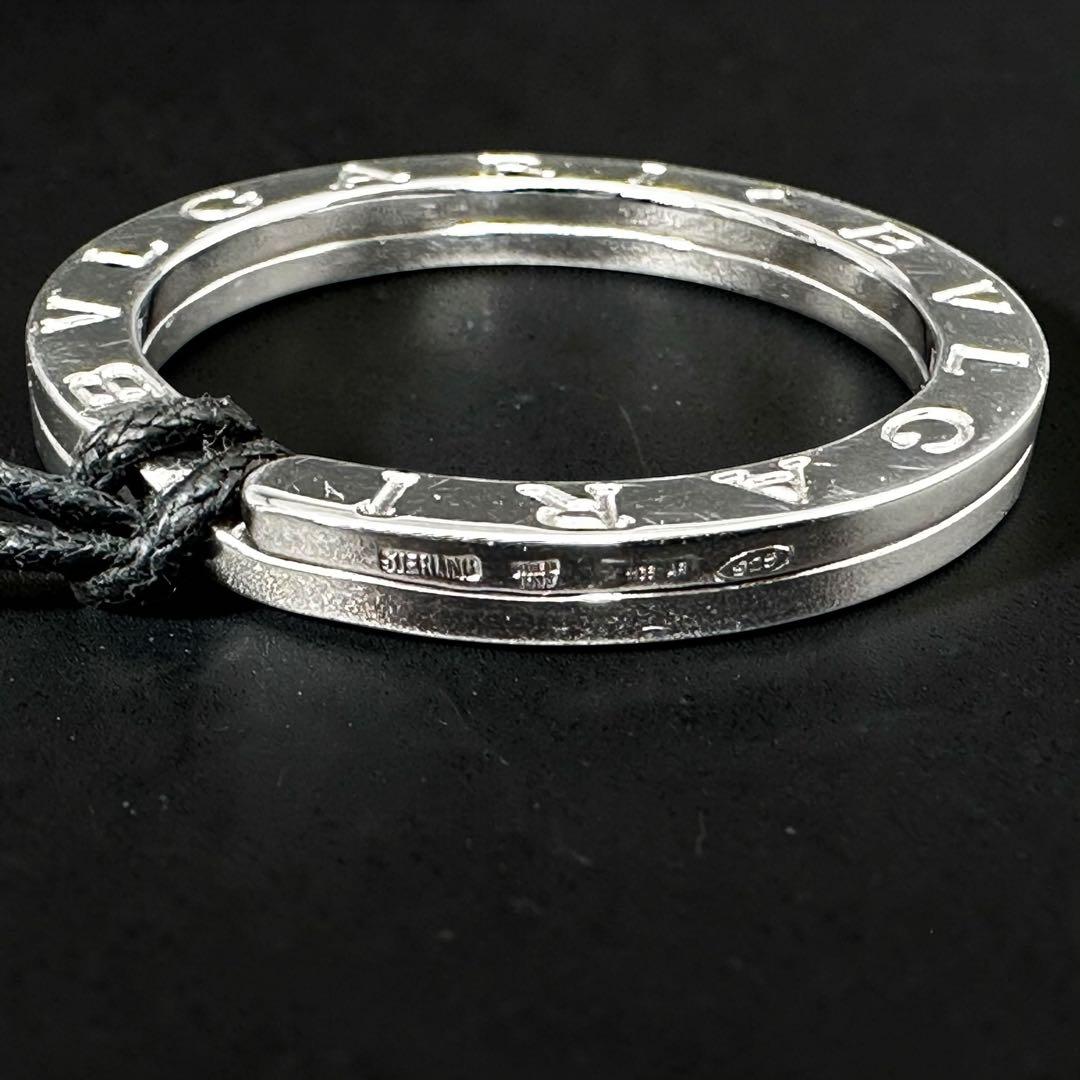 【美品】ブルガリBVLGARI キーリング　シルバー　ネックレス　箱付き