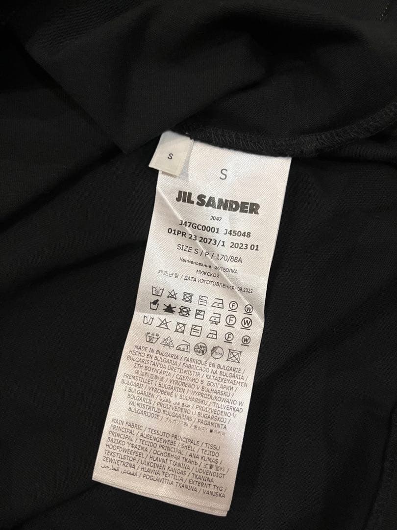 春夏 ジルサンダー JIL SANDER+ 半袖Tシャツ S 黒 カットソー