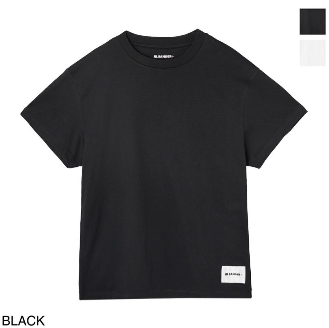 春夏 ジルサンダー JIL SANDER+ 半袖Tシャツ S 黒 カットソー