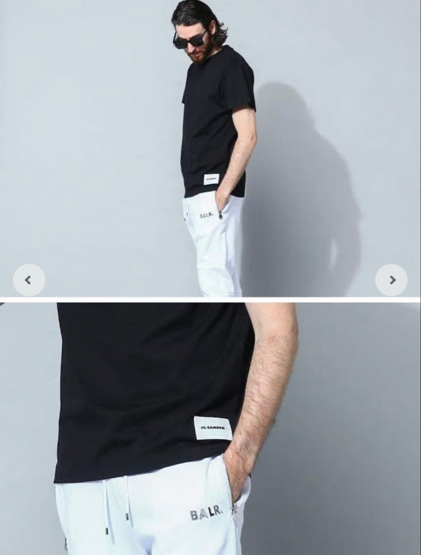 春夏 ジルサンダー JIL SANDER+ 半袖Tシャツ S 黒 カットソー