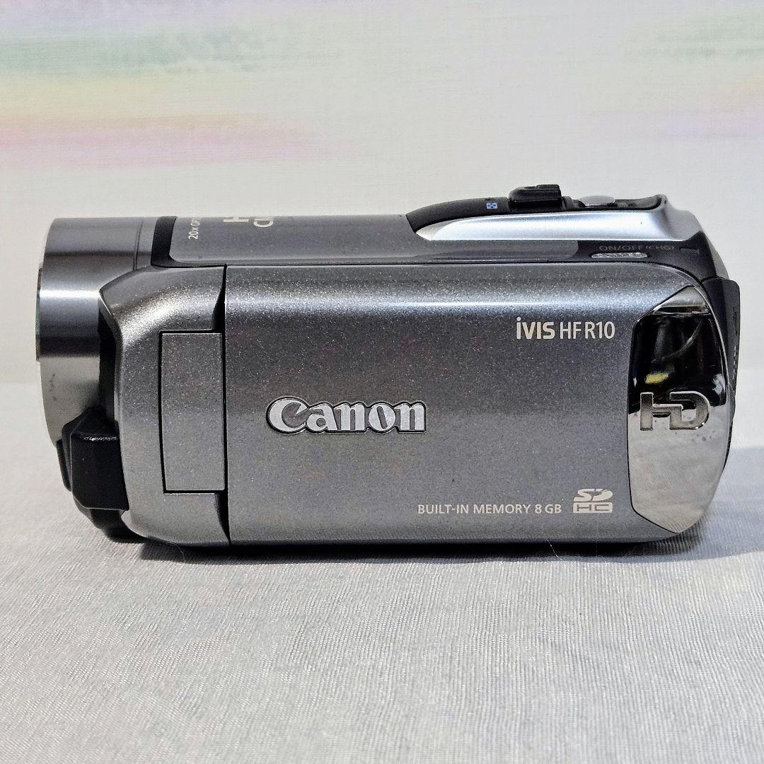 キャノン ビデオカメラ iVIS HFR10 バッテリー3個 充電器2台 動作品