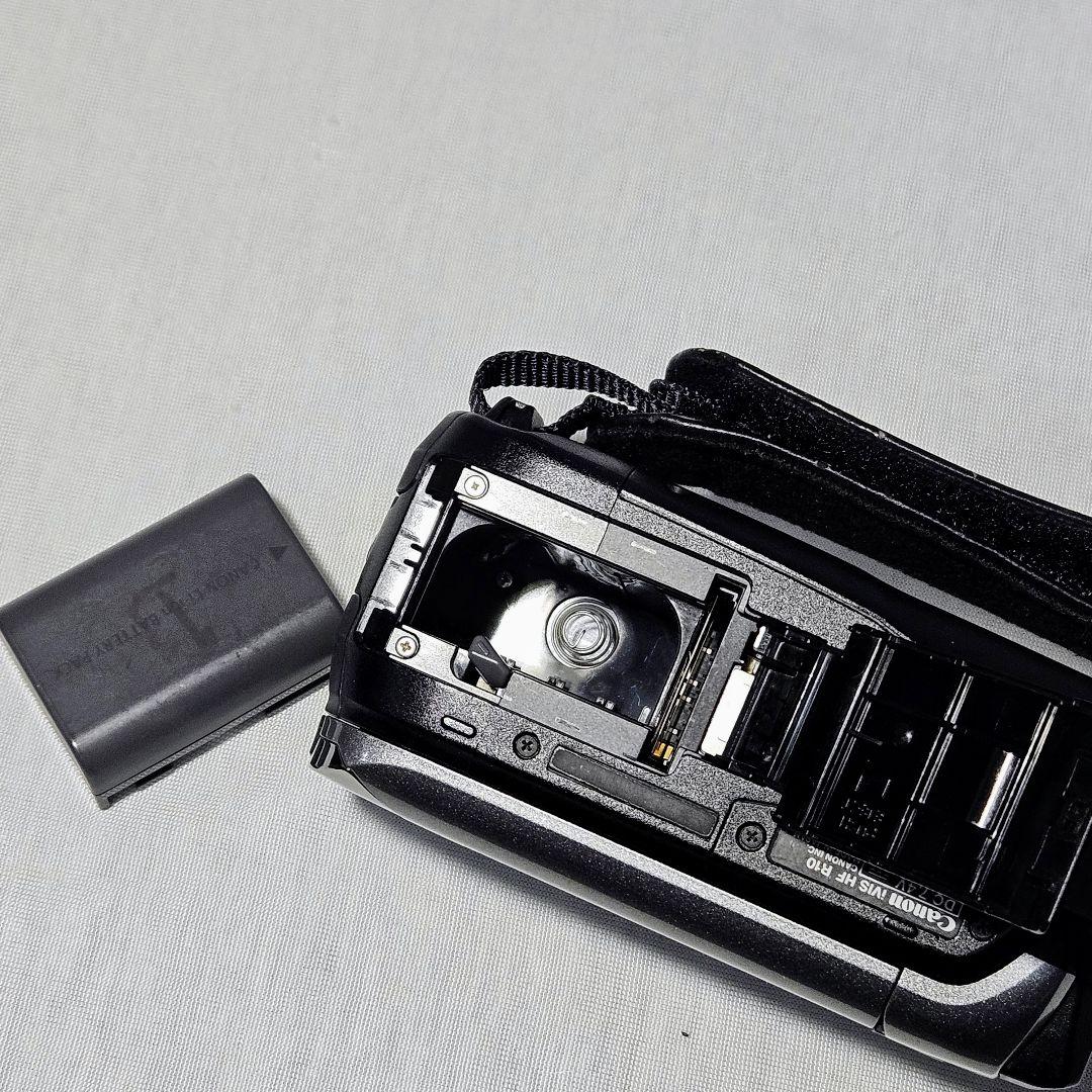 キャノン ビデオカメラ iVIS HFR10 バッテリー3個 充電器2台 動作品